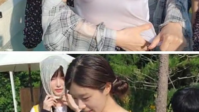 어제자 물 맞는 뚜밥