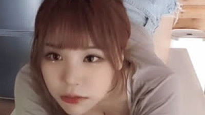 고양이 자세 하는 BJ 응지 숙인 가슴골