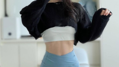 김영지(bean.bean.44) 레깅스 도톰한 사이갭