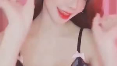 블리 블랙 레이스 란제리 숙인 가슴골 고양이 필터