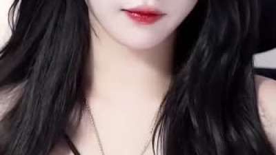 맑은눈 한갱 블랙 브라 가슴골