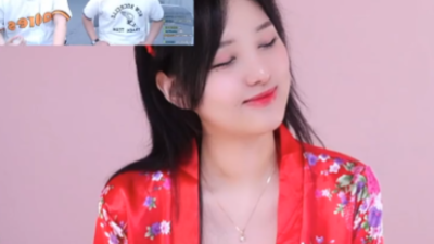 가슴골 이쁜 여캠 갑 김하선 빨간 기모노 미드샷