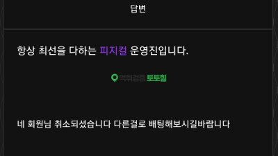 피지컬 핑돈 조심