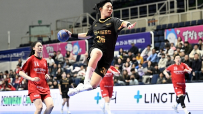 류은희 6골…부산시설공단, 대구시청 꺾고 H리그 3연승 상승세(종합)