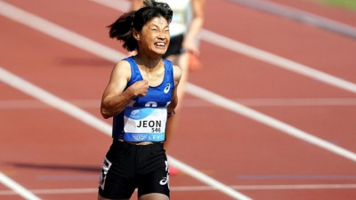 전민재, 육상 200m서 ‘은빛’ 질주...장애인AG 한국 선수단 첫 메달