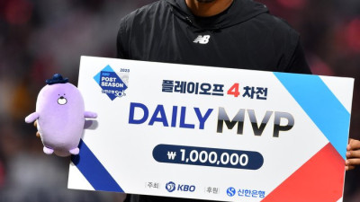 [포토]‘6이닝 무실점 승리’ MVP 쿠에바스