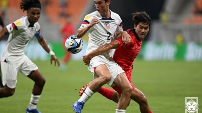 ‘수비에 흔들’ 변성환호, U-17 WC 조별리그서 미국에 1-3 패