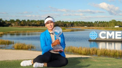 LPGA 5승 양희영 빈 모자에 스마일 자수…부상 이겨내 기뻐