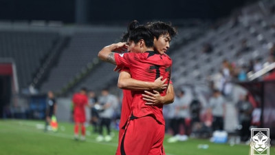 ‘정상빈 멀티골’ 황선홍호, 앙리의 프랑스 3-0 완파…원정 2연전 1승1무로 마무리