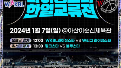 한·일 여자농구의 미래, WKBL 올스타전서 맞대결