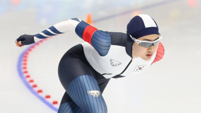 ‘우상’ 이상화 앞에서 보여준 가능성...스피드스케이팅 정희단 女 500m 은메달