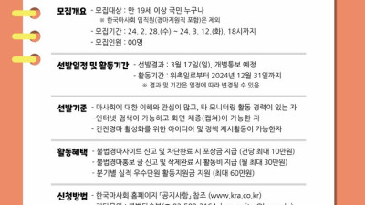 한국마사회, 12일까지 제4기 국민참여 모니터링단 모집