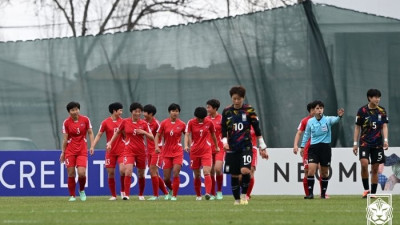 박윤정호, U-20 아시안컵 준결승서 북한에 0-3 패