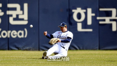 [포토] 김재환 ‘앗! 놓쳤다’