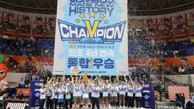 ‘왕조’ 대한항공, 사상 첫 통합 4연패 달성…MVP ‘토종 에이스’ 정지석