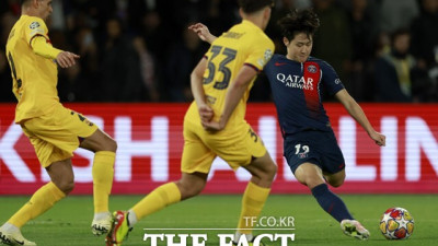 '이강인 61분' PSG, 후반 6분 만에 2골 넣고 바르사에 '역전패 눈물'