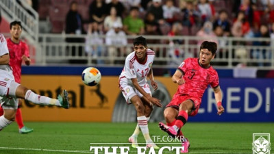 [U23 아시안컵] '이영준 극장골' 황선홍호, UAE 극적 1-0 제압