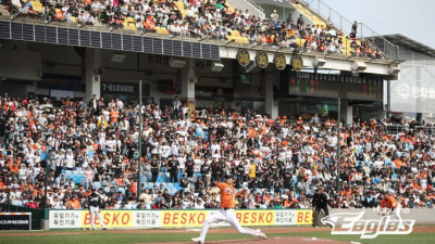 흥행 보증수표…한화, 홈 13경기 연속 매진 ‘리그 신기록’