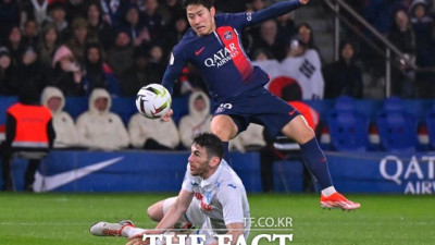 '이강인 극장골 도움' PSG, 사실상 우승 확정...리그앙 3연패