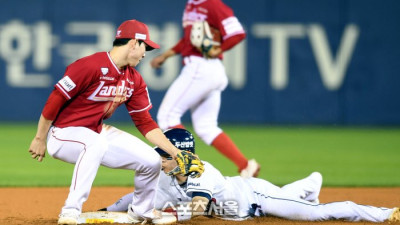 [포토] 조수행 ‘내가 빨랐어’