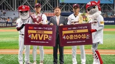 키움 ‘SGC E&C와 함께하는 THE LIV 6월 MVP’에 후라도·하영민·송성문 선정