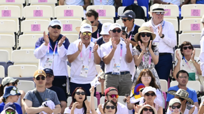 [파리올림픽 2024] 양궁 선수들 끝까지 응원한 정의선 회장