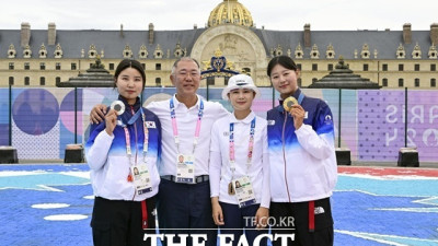 [파리 올림픽] 정의선 회장, 경기장 안팎서 빛난 전훈영 직접 찾아가 격려