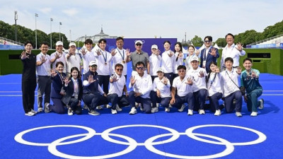 ‘한국 양궁’ 물심양면 지원 정의선 회장, 이제는 2028년 LA올림픽 내다본다