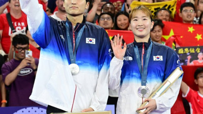 협회-안세영 깊어지는 갈등에…김원호-정나은의 ‘구토 투혼’ 은메달은 묻혀버렸다[SS파리in]