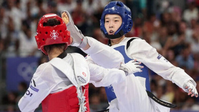 김유진, 세계 1위 격파하고 태권도 女57㎏급 16년 만의 金 도전