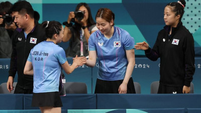 한국 여자 탁구, 준결승서 중국에 패…독일과 동메달전