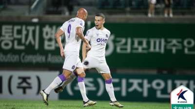 ‘채현우 버저미터 득점’ 선두 안양, 김포 2-1로 제압…2위 서울 이랜드와 6점 차로 벌렸다