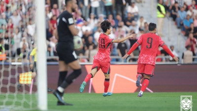 ‘헤더 결승포’ 이재성 “(부상당한) 손흥민 대신한 선수들 잘해줬다…한국 축구 미래 밝다” [SS암만in]