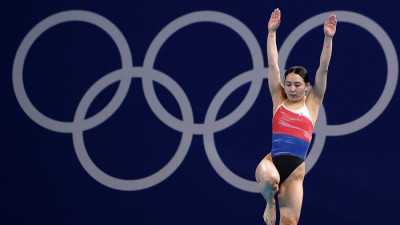 女다이빙 김수지, 1m 스프링보드 7연패…김우민.황선우 계영 800m 우승 합작 [전국체전]