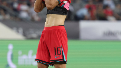 “일본 상대로 자신있게 도전했는데… 부족한 점 채우겠다”… ‘유일한 유효슈팅’ 이호재의 아쉬움