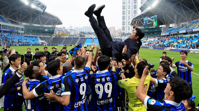 ‘윤정환 매직’ 인천, K리그2 우승 확정