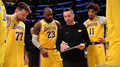 '3연패 추락' 레이커스 불화 조짐?...전 NBA 베테랑 폭탄발언