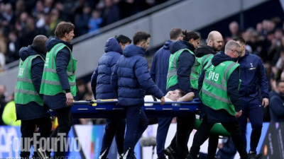 '흥민아, 이대로 끝인 걸까' 산소호흡기 달고 들것 실려 퇴장