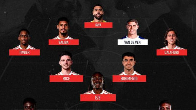 손흥민 없는 토트넘, 아스널에 완전히 밀렸다…2명만 북런던 더비 베스트 11 포함