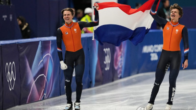 [올림픽] 시상대 함께 오른 쇼트트랙 판트 바우트 형제 복권 당첨 기분