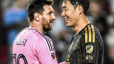 난 행운아 메시 눌렀지만 웃지 않았다! 손흥민, 3-0 압승에도… GOAT 향해 진심